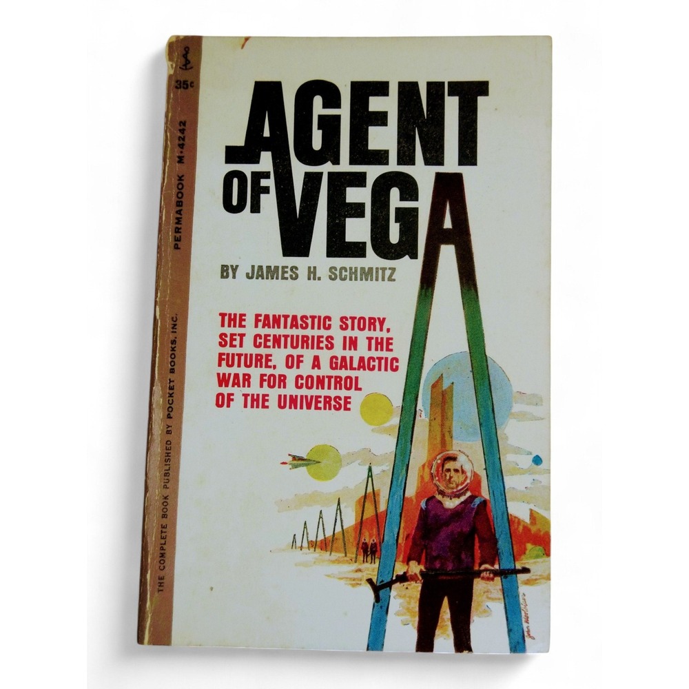 Agent of Vega 1962 Paperback James Schmitz Ace Vtg Sci-Fi Space Opera Telepathy